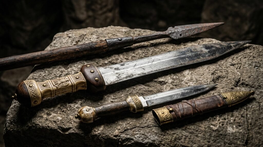 Acero, madera y estrategia: gladius, pilum y compañía, las armas que forjaron un imperio